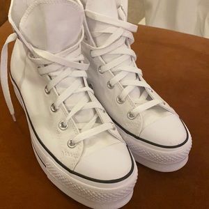 Converse White Platform Size 9.5 Women